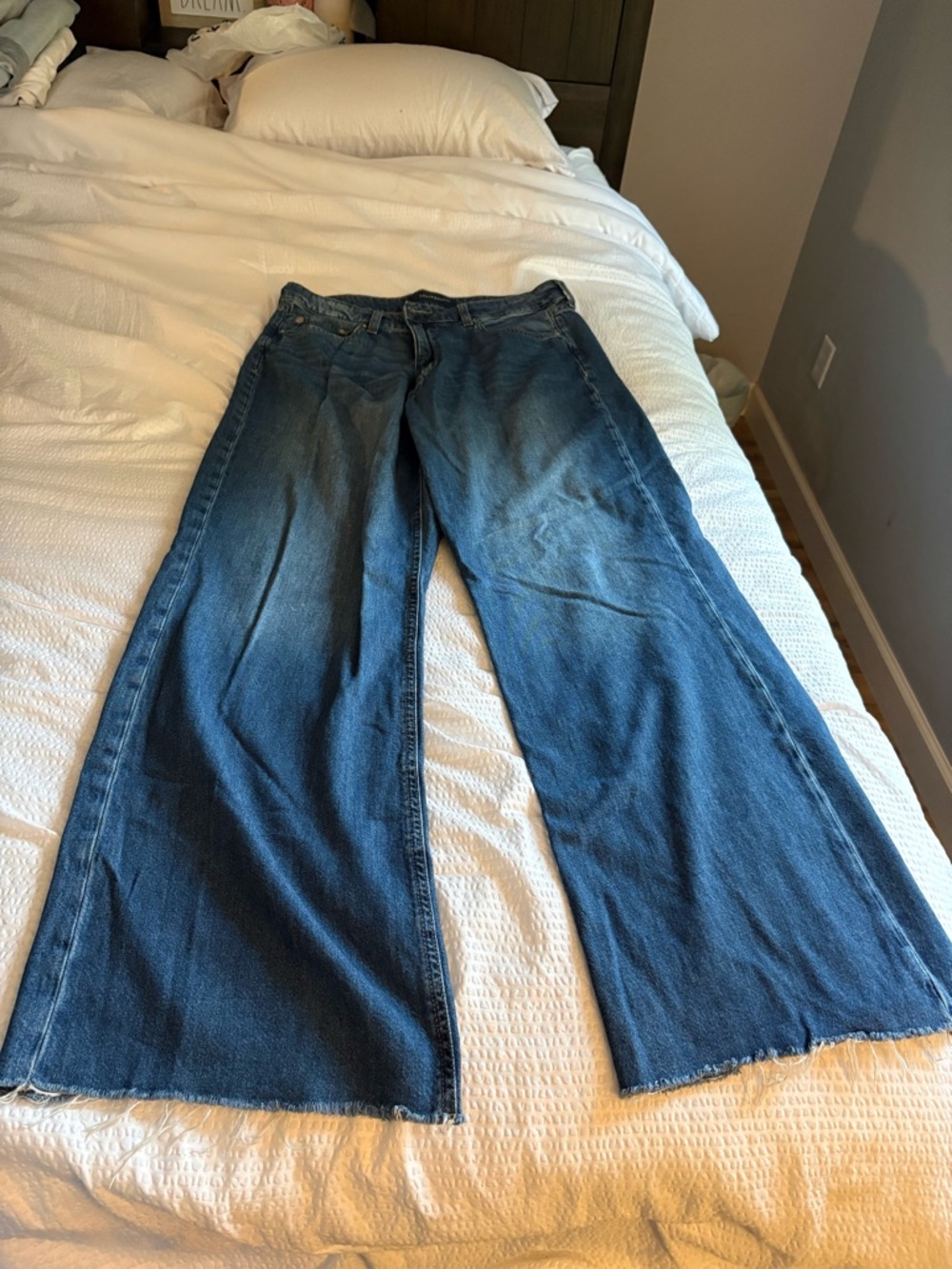 Aeropostale Dark Blue Wide Leg Jeans